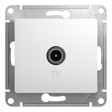 Розетка TV Schneider Electric GLOSSA, одиночная, белый