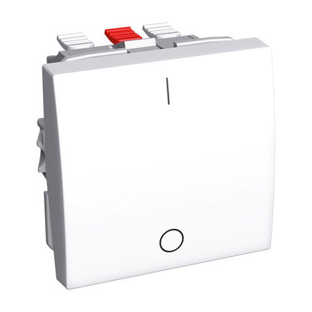 Выключатель 1-клавишный Schneider Electric ALTIRA, скрытый монтаж, белый