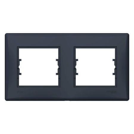 Рамка 2 поста IP44 Schneider Electric SEDNA, горизонтальная, графит