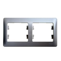 Рамка 2 поста Schneider Electric GLOSSA, горизонтальная, перламутр