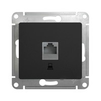 Розетка 1xRJ45 Cat.5 Schneider Electric GLOSSA, антрацит