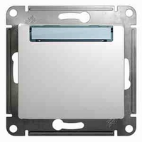 Выключатель 1-клавишный кнопочный Schneider Electric GLOSSA, скрытый монтаж, белый