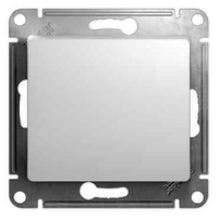 Переключатель 1-клавишный Schneider Electric GLOSSA, скрытый монтаж, белый