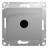 Розетка TV Schneider Electric GLOSSA, оконечная, алюминий