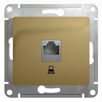 Розетка 1xRJ45 Cat.5 Schneider Electric GLOSSA, титан