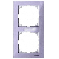 Рамка 2 поста Schneider Electric MERTEN M-PURE DÉCOR, активно-белый