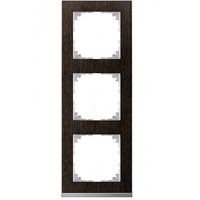 Рамка 3 поста Schneider Electric MERTEN M-PURE DÉCOR, венге