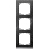 Рамка 3 поста Schneider Electric MERTEN M-PURE DÉCOR, сланец