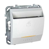 Карточный выключатель Schneider Electric UNICA, механический, белый
