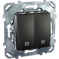 Выключатель для жалюзи кнопочный Schneider Electric UNICA TOP, графит