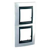 Рамка 2 поста Schneider Electric UNICA TOP, вертикальная, нордик