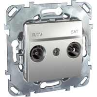 Розетка TV-FM-SAT Schneider Electric, оконечная, алюминий
