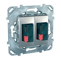 Аудио-розетка Schneider Electric UNICA TOP, алюминий