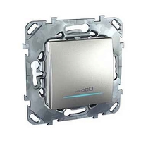 Светорегулятор клавишный Schneider Electric UNICA TOP, 20-350 Вт, алюминий