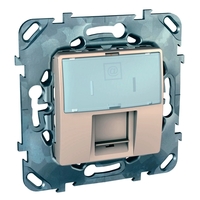 Розетка 1xRJ45 Cat.5 Schneider Electric UNICA, бежевый