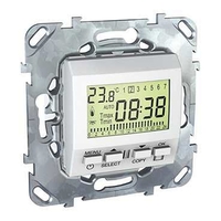 Термостат для теплого пола Schneider Electric UNICA с датчиком температуры воздуха, белый
