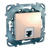 Розетка 1xRJ11 Schneider Electric UNICA, бежевый