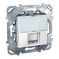 Розетка 1xRJ45 Cat.6 Schneider Electric UNICA, белый