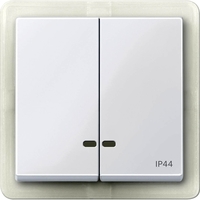 Клавиша двойная с линзами Schneider Electric MERTEN SYSTEM M, активно-белый