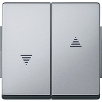 Клавиша для жалюзийного выключателя Schneider Electric MERTEN AQUADESIGN IP44, алюминий