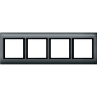 Рамка 4 поста Schneider Electric MERTEN AQUADESIGN IP44, антрацит