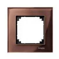 Рамка 1 пост Schneider Electric MERTEN M-ELEGANCE, махагон