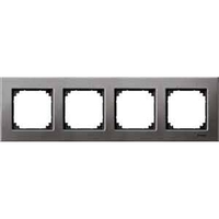 Рамка 4 поста Schneider Electric MERTEN M-ELEGANCE, серый родий