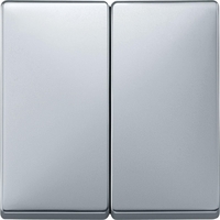Клавиша двойная Schneider Electric MERTEN SYSTEM DESIGN, алюминий