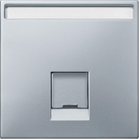 Накладка на розетку информационную Schneider Electric MERTEN SYSTEM DESIGN, алюминий