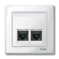 Накладка на розетку информационную Schneider Electric MERTEN SYSTEM M, полярно-белый