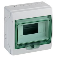 Распределительный шкаф Schneider Electric KAEDRA, 12 мод., IP65, навесной, пластик, зеленая дверь