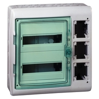 Распределительный шкаф Schneider Electric KAEDRA, 24 мод., IP65, навесной, пластик, дверь