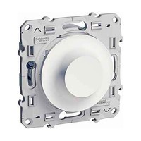 Светорегулятор поворотно-нажимной Schneider Electric ODACE, 9-100 Вт, белый