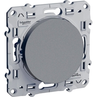 Переключатель 1-клавишный Schneider Electric ODACE, скрытый монтаж, алюминий
