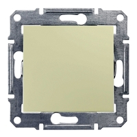 Переключатель 1-клавишный Schneider Electric SEDNA, скрытый монтаж, бежевый