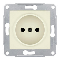 Розетка Schneider Electric SEDNA, скрытый монтаж, винтовые клеммы, бежевый