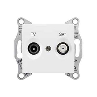Розетка TV-SAT Schneider Electric SEDNA, оконечная, белый