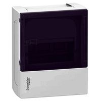 Распределительный шкаф Schneider Electric MINI PRAGMA, 6 мод., IP40, навесной, пластик, дымчатая дверь, с клеммами