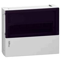 Распределительный шкаф Schneider Electric MINI PRAGMA, 12 мод., IP40, навесной, пластик, дымчатая дверь, с клеммами