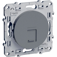 Розетка 1xRJ45 Cat.5e Schneider Electric ODACE, алюминий