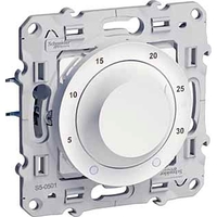 Термостат комнатный Schneider Electric ODACE,  встроенный датчик, белый