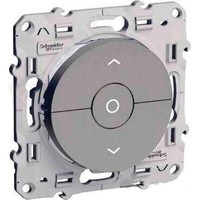 Выключатель для жалюзи 3-клавишный с фиксацией Schneider Electric ODACE, алюминий