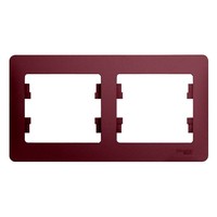 Рамка 2 поста Schneider Electric GLOSSA, горизонтальная, баклажановый