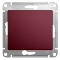 Переключатель 1-клавишный Schneider Electric GLOSSA, скрытый монтаж, баклажановый