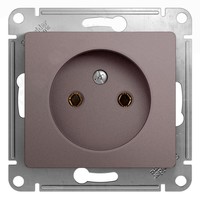 Розетка Schneider Electric GLOSSA, скрытый монтаж, платина