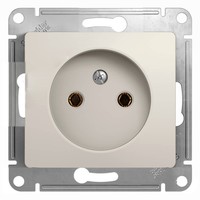 Розетка Schneider Electric GLOSSA, скрытый монтаж, молочный