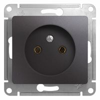 Розетка Schneider Electric GLOSSA, скрытый монтаж, графит