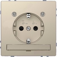 Розетка Schneider Electric MERTEN D-LIFE, скрытый монтаж, с заземлением, песочный
