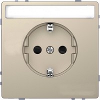 Розетка Schneider Electric MERTEN D-LIFE, скрытый монтаж, с заземлением, песочный