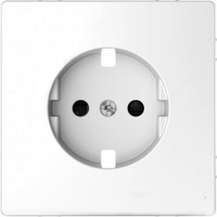 Накладка на розетку Schneider Electric MERTEN D-LIFE, с заземлением, со шторками, белый лотос